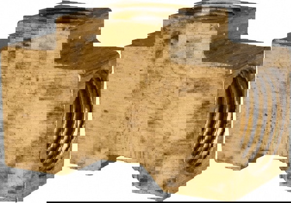 Brass Flared Tube Inverted Union Tee: 1/4